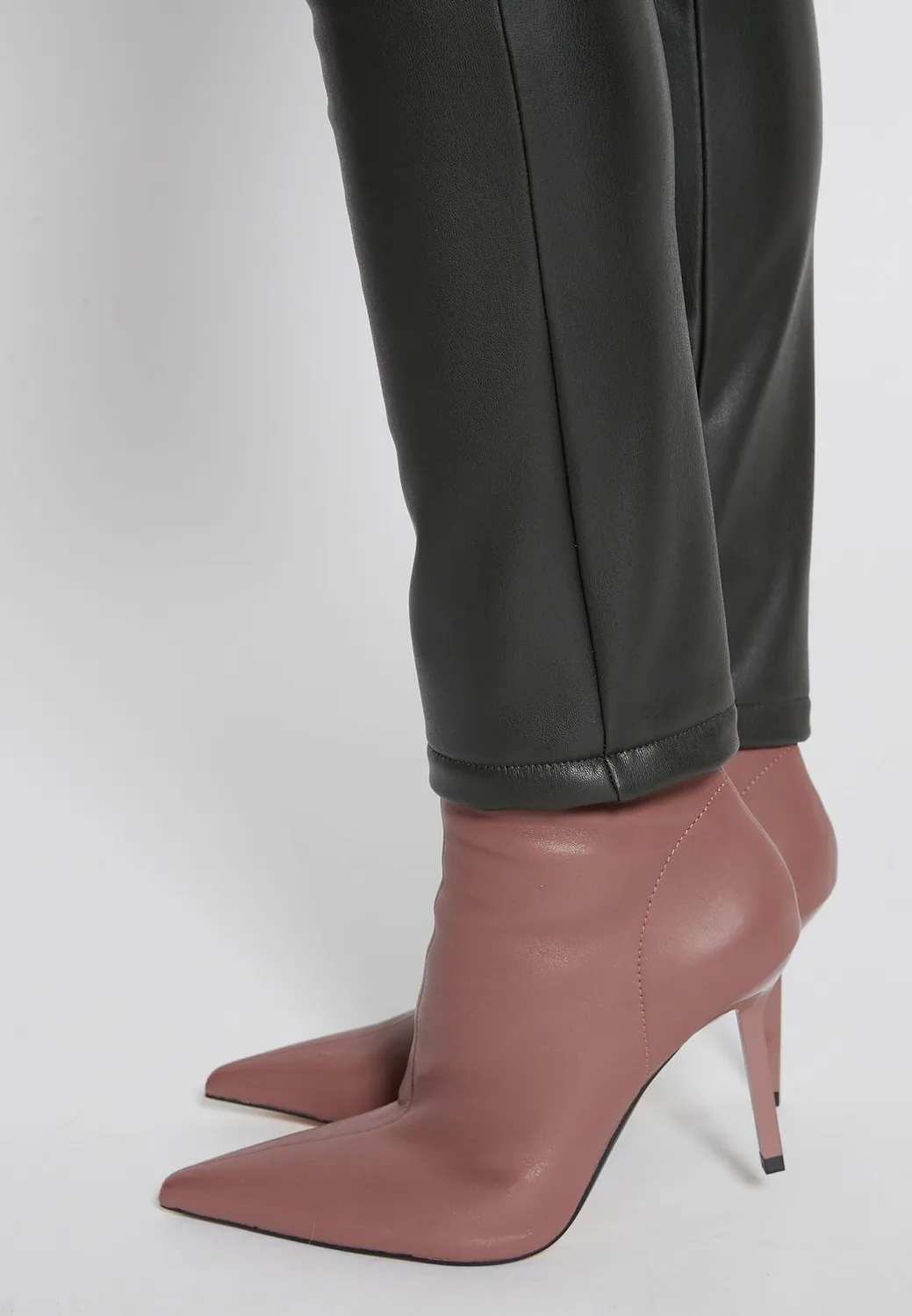 Ana Alcazar Habate pantaloni skinny ecopelle neri