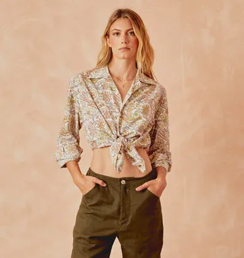 Dahlia Harry camicia unisex tropical in cotone