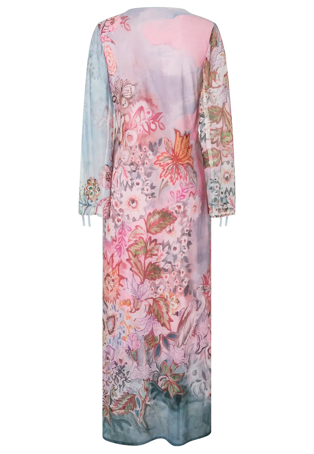 Ana Alcazar Desia vestito caftano maxi floreale