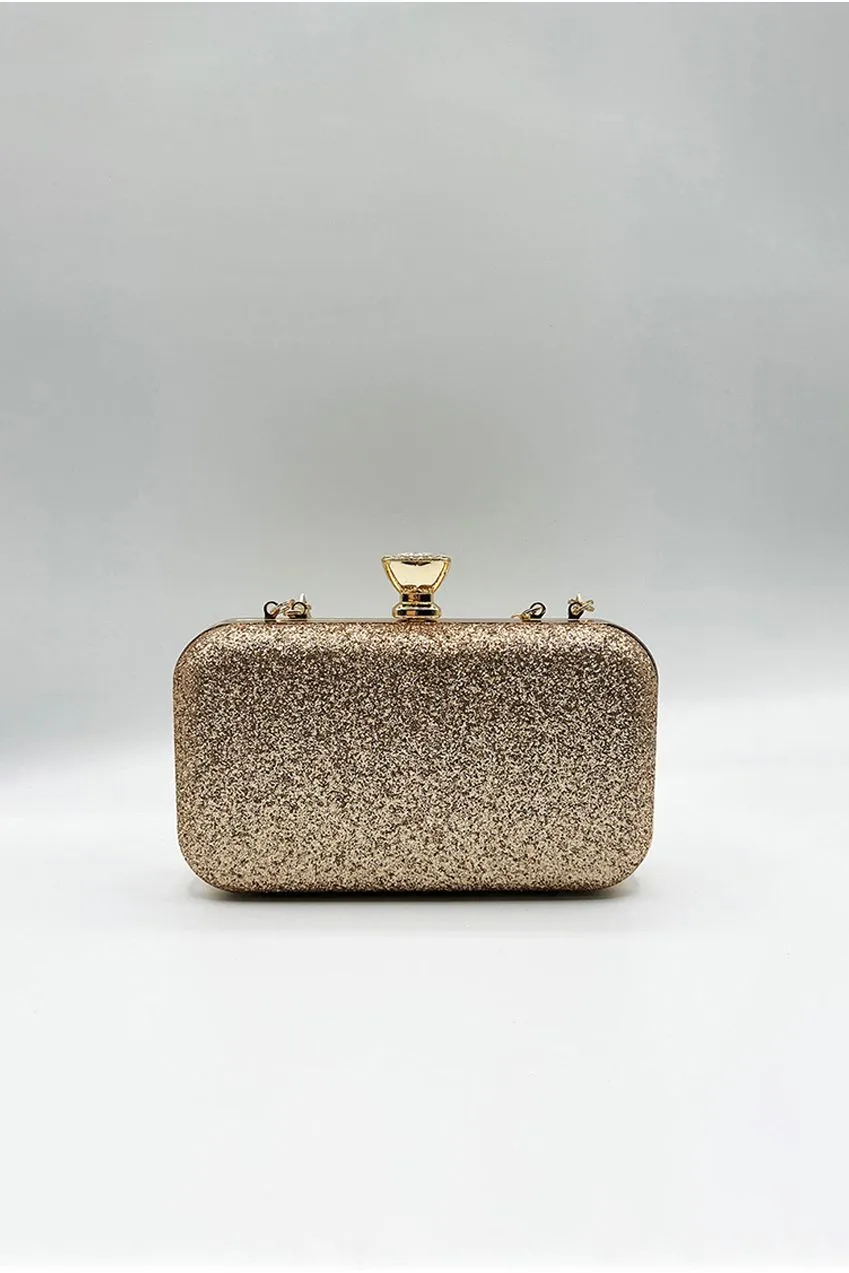 SVNX clutch pochette oro margherite catena