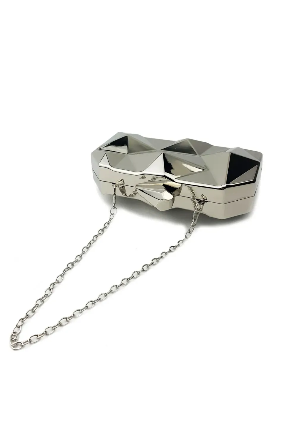Bella Barnett Ada Geometry pochette argento glossy