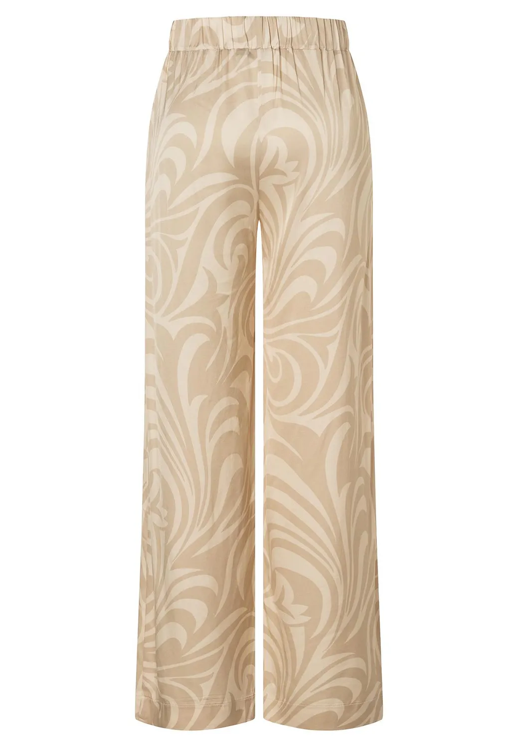 Ana Alcazar Waposa pantaloni palazzo satin beige