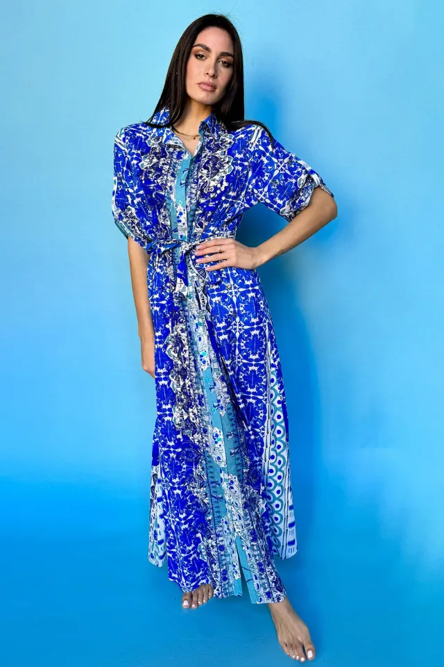 Antica Sartoria Everywhere DV722D abito donna cotone blu