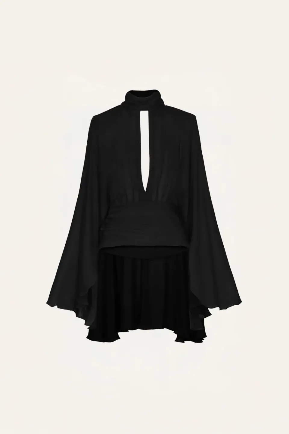 Johanna Ortiz Secretos del Bazar top nero seta