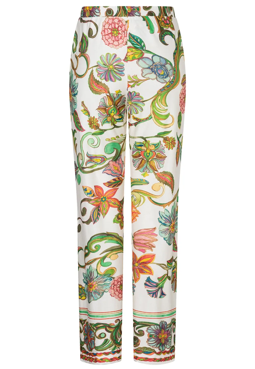 Ana Alcazar Donia pantaloni jersey floreali larghi