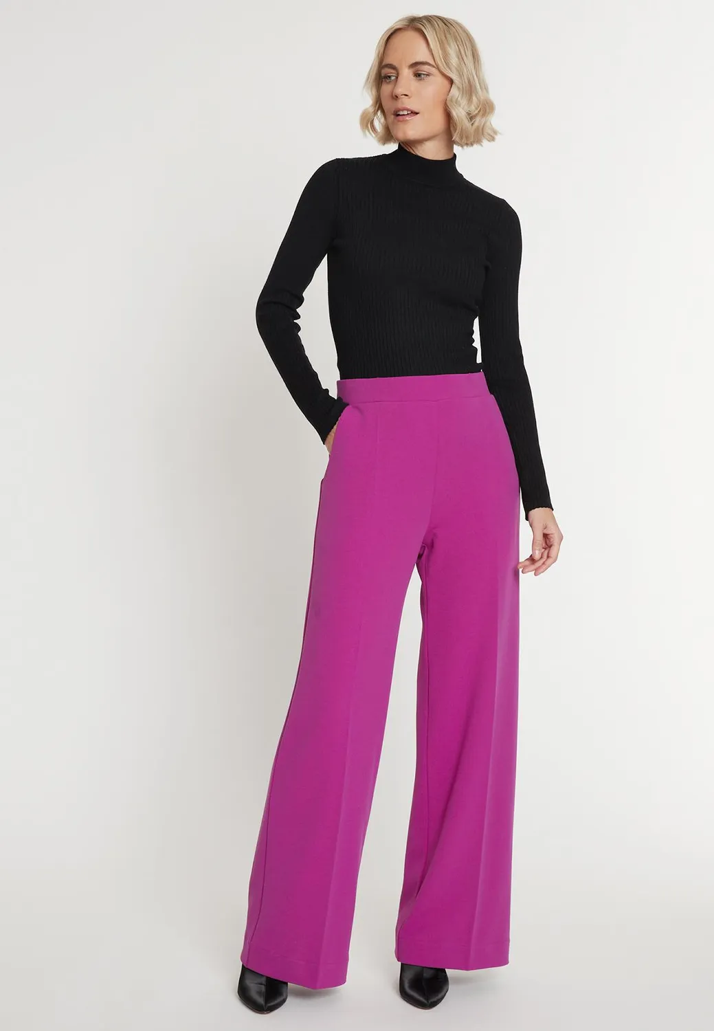 Ana Alcazar Megan Pantaloni Larghi Viola