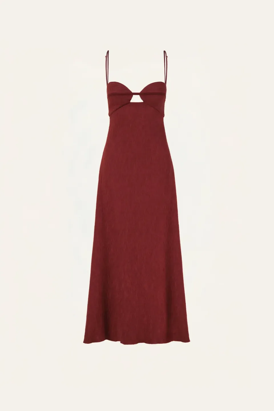 Johanna Ortiz Dream Spinner abito midi vino viscosa