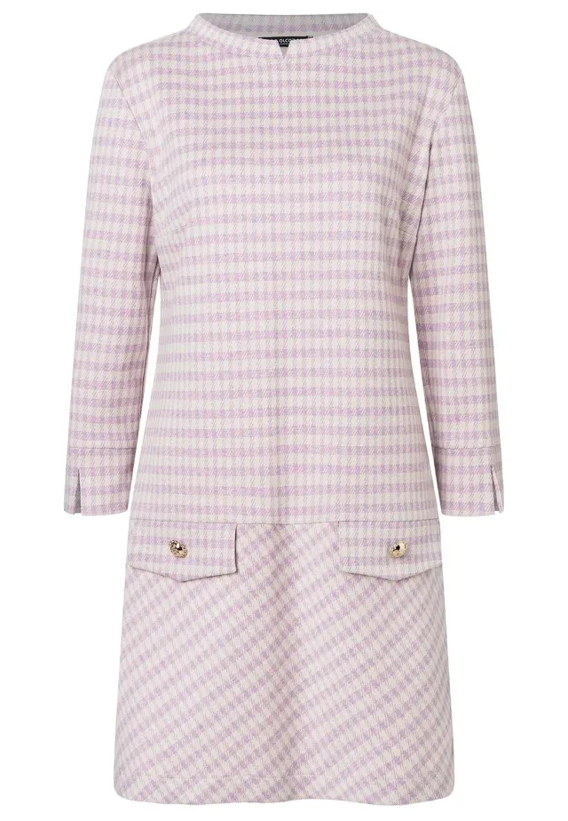 Ana Alcazar Sobany abito mini sixties pied-de-poule