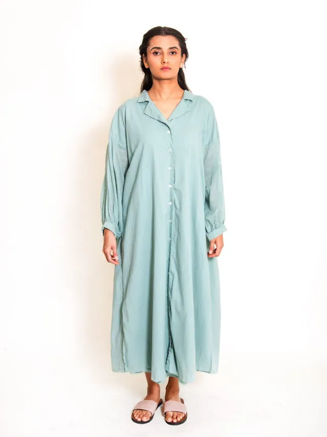 Our Dve Swirl chemisier cotone verde menta 48 pollici