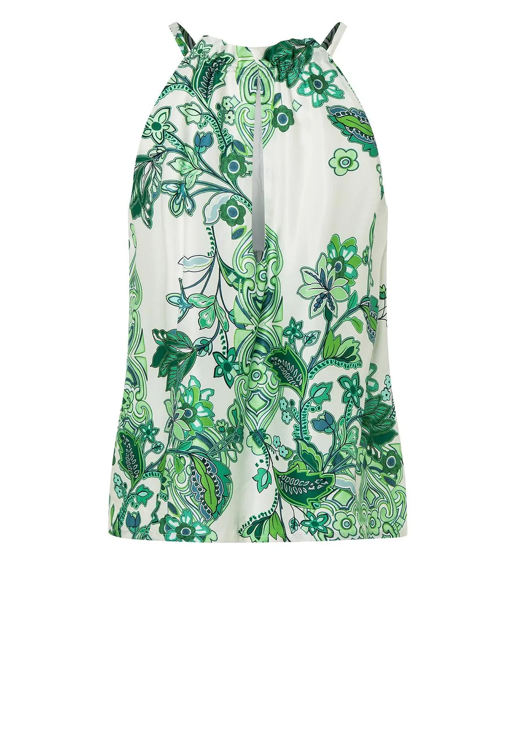 Ana Alcazar Lasiry top halter fantasia foglie