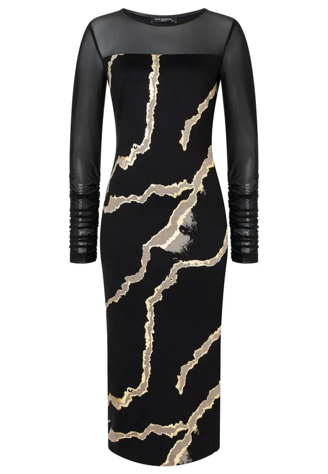 Ana Alcazar Pencil Dress Sannie vestito tubino oro