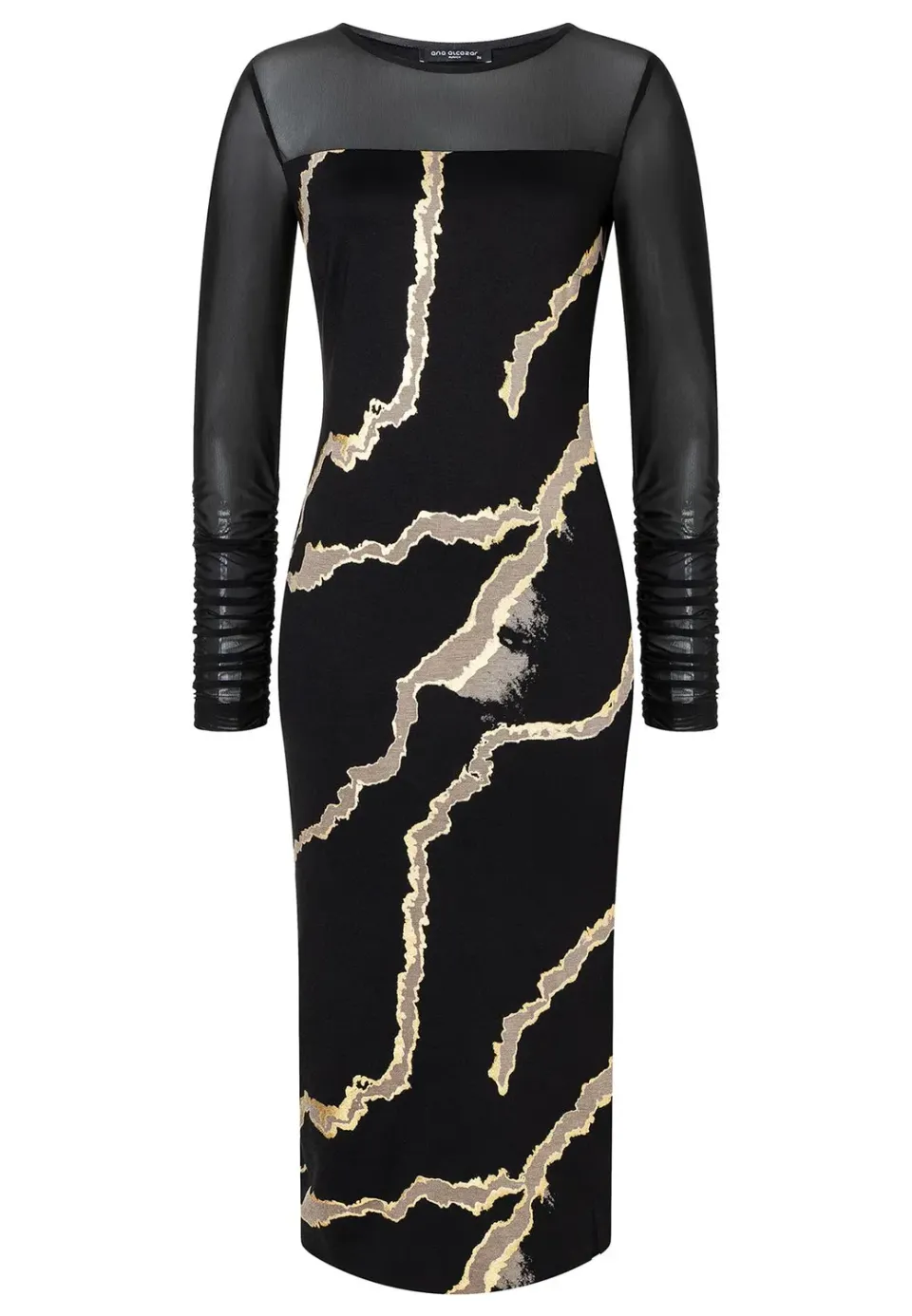Ana Alcazar Pencil Dress Sannie vestito tubino oro