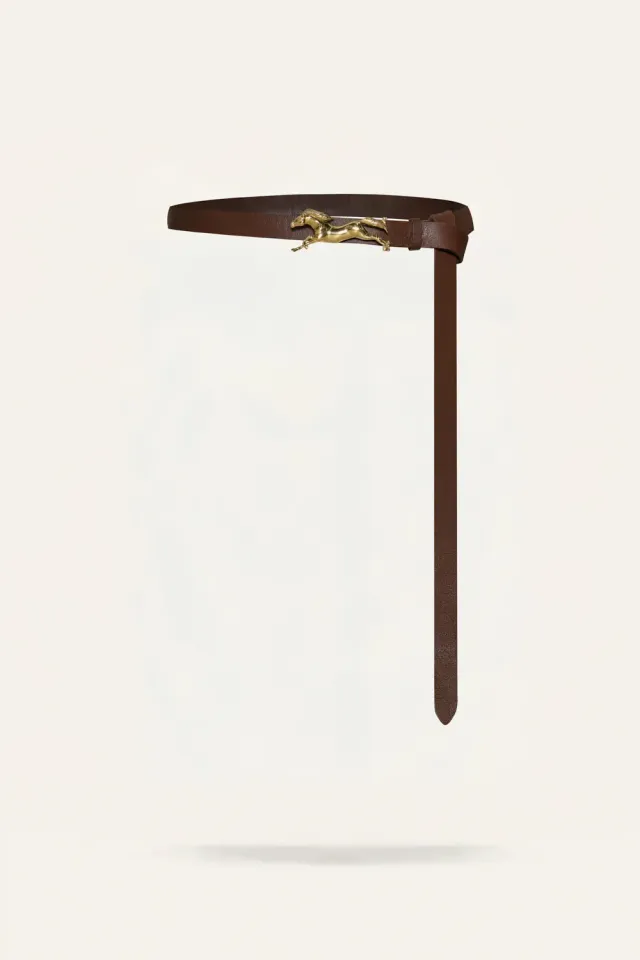 Johanna Ortiz Plains Vagabond cintura pelle marrone