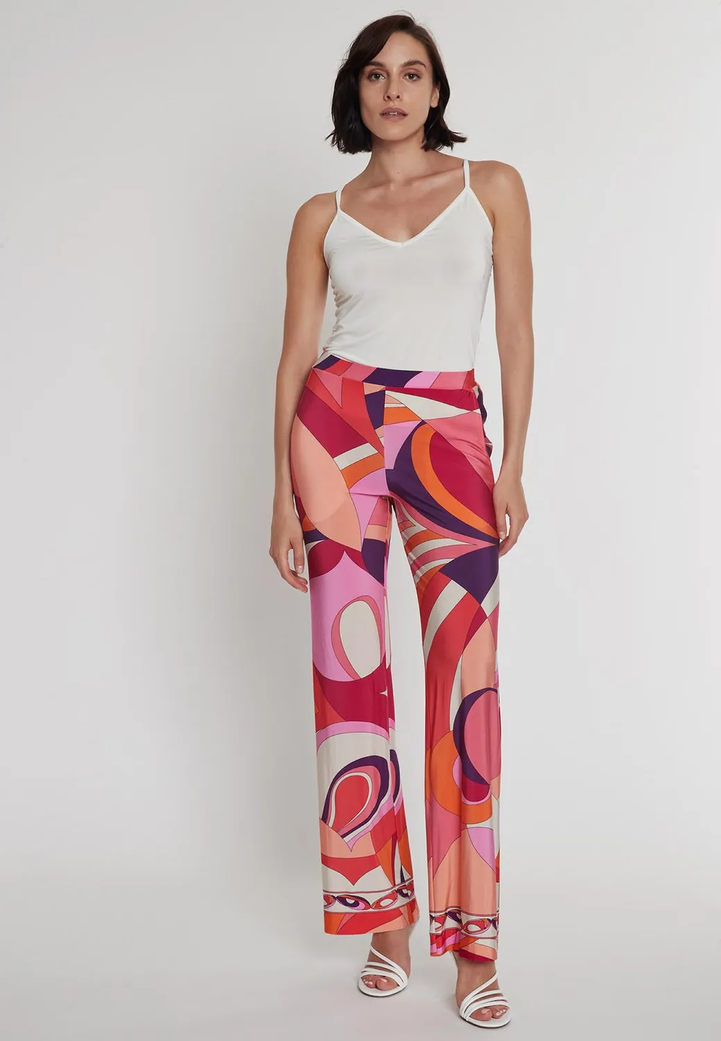 Ana Alcazar Prasia pantaloni jersey pastel retrò