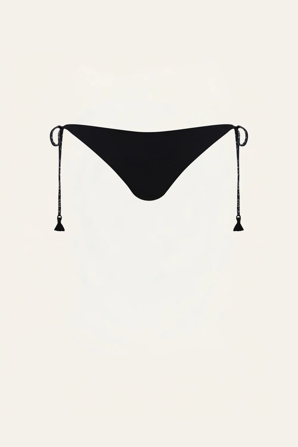 Johanna Ortiz Sagrado slip bikini nero lacci laterali