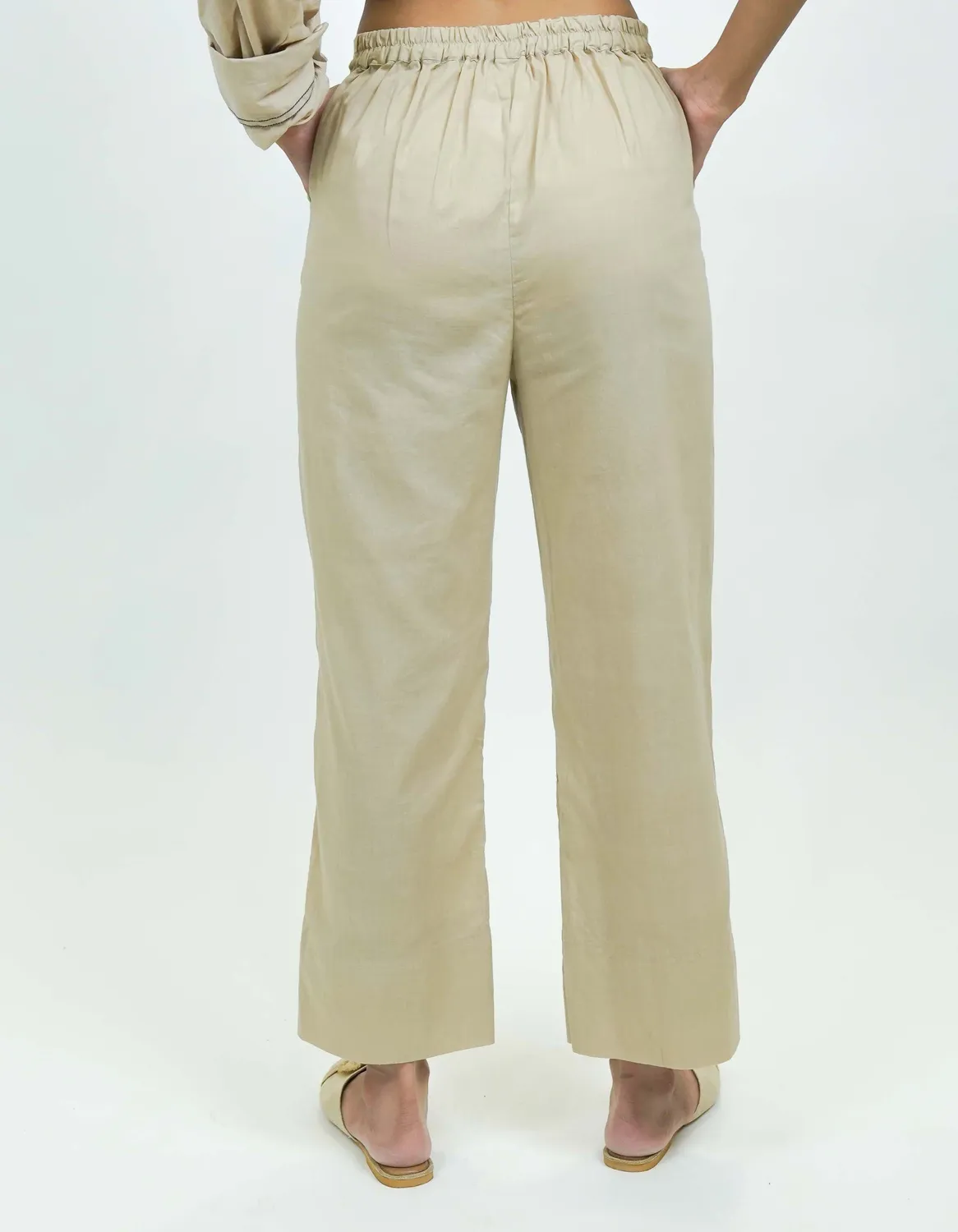 Our Dve S0026 pantaloni cotone avorio