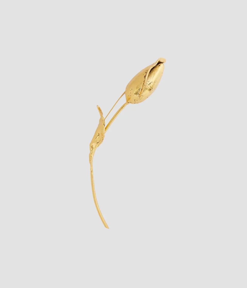 Erdem Flower Bud Brooch spilla oro 21,5 cm
