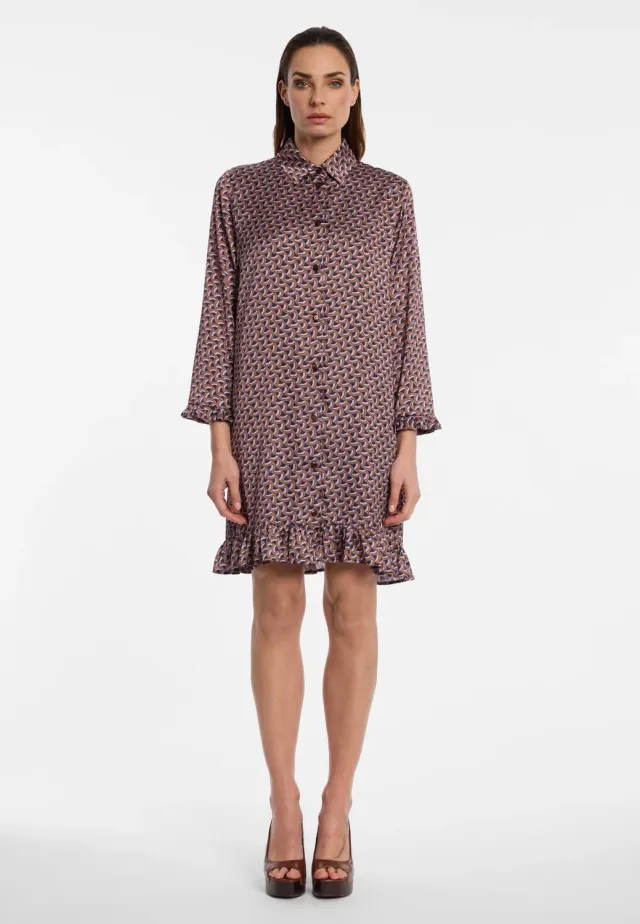 Ana Alcazar Eugonia abito camicia fantasia retro