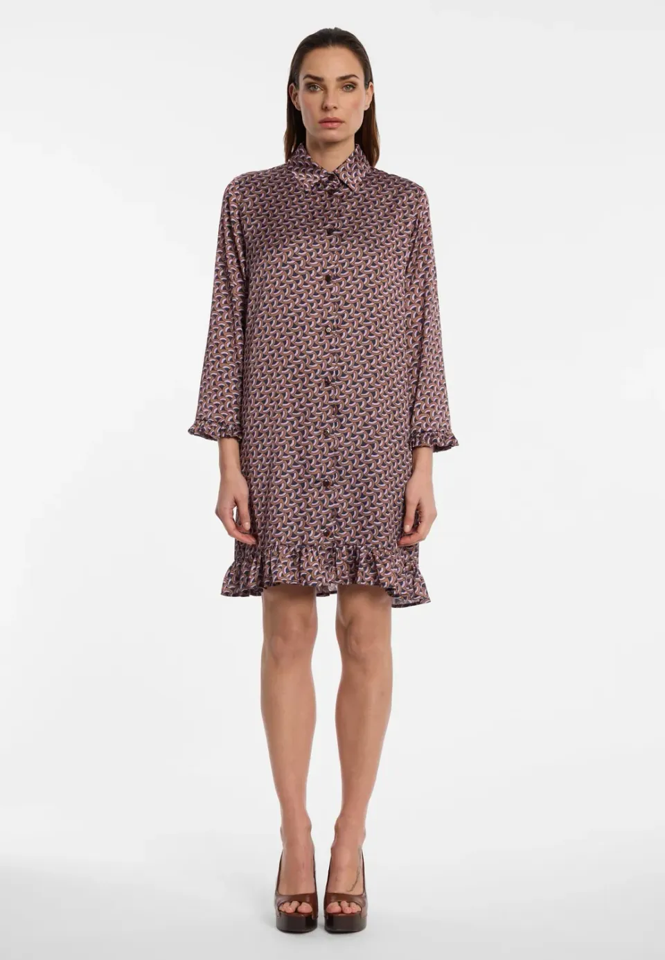 Ana Alcazar Eugonia abito camicia fantasia retro