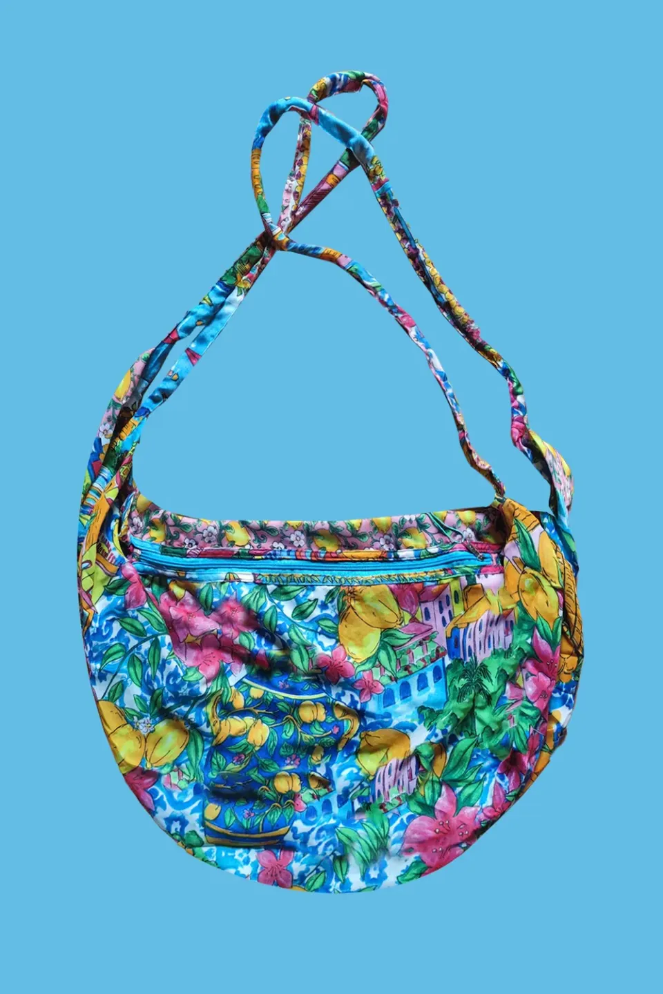 Antica Sartoria DV1867 borsa spalla cotone turchese