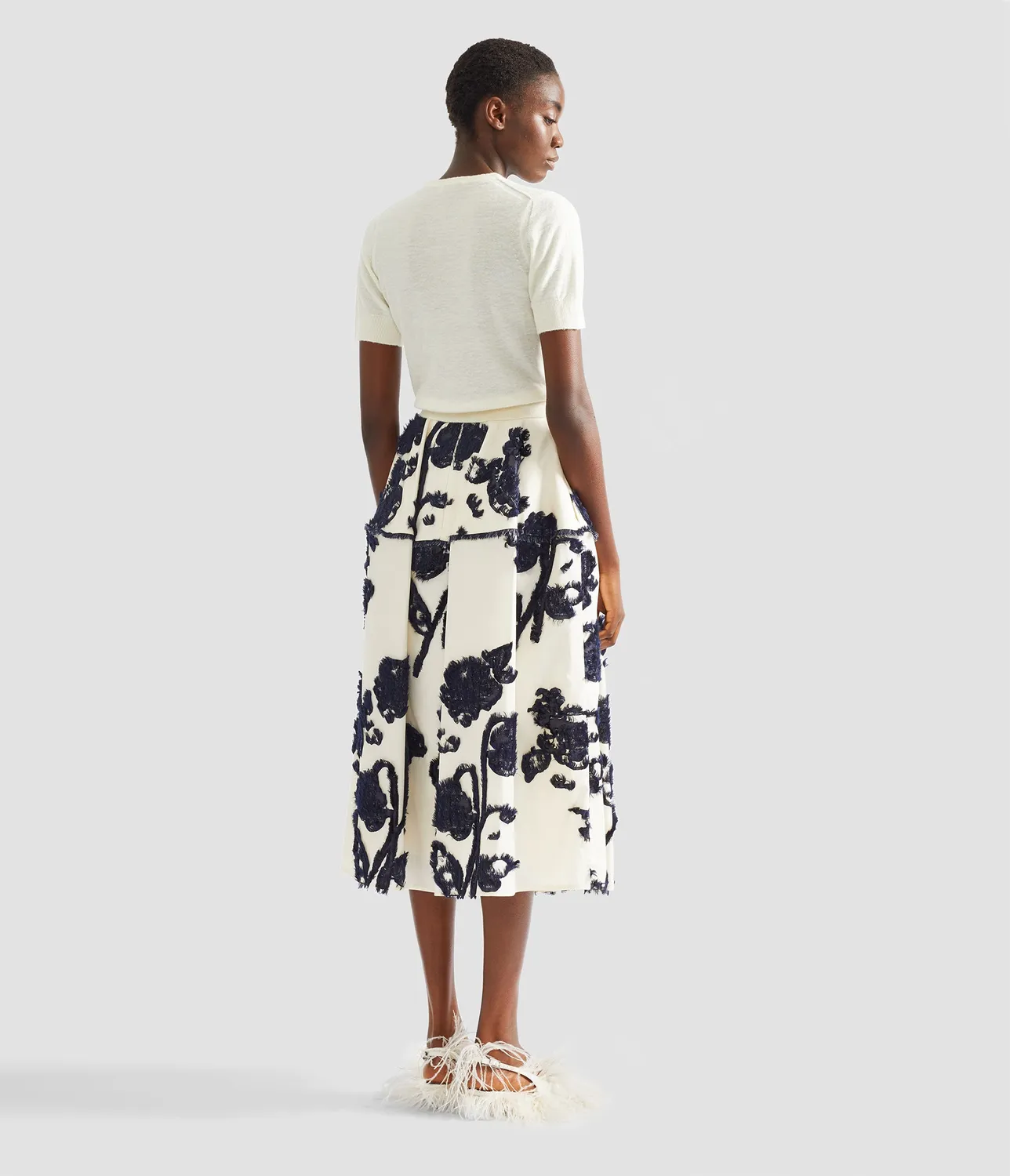 Erdem Alpaca Blend maglia lana maniche corte XS-XL