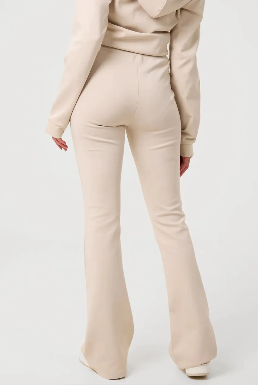 Pink Vanilla Pin Tuck pantaloni jersey stone svasati