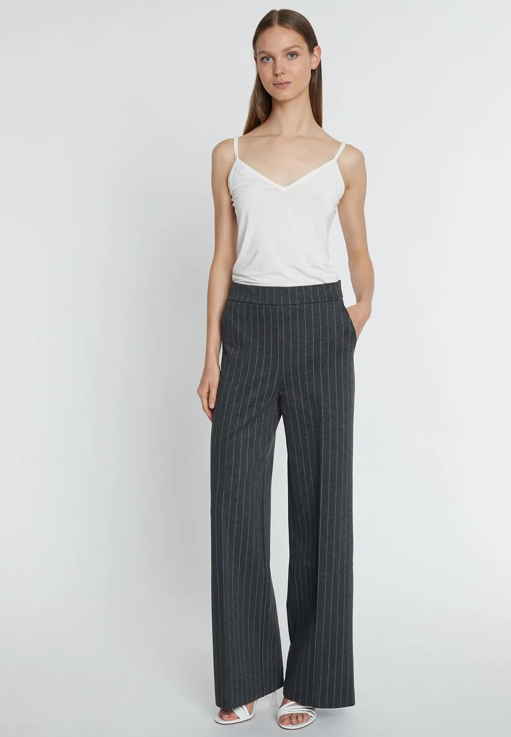 Ana Alcazar Mesine Pantaloni classici grigi gessato