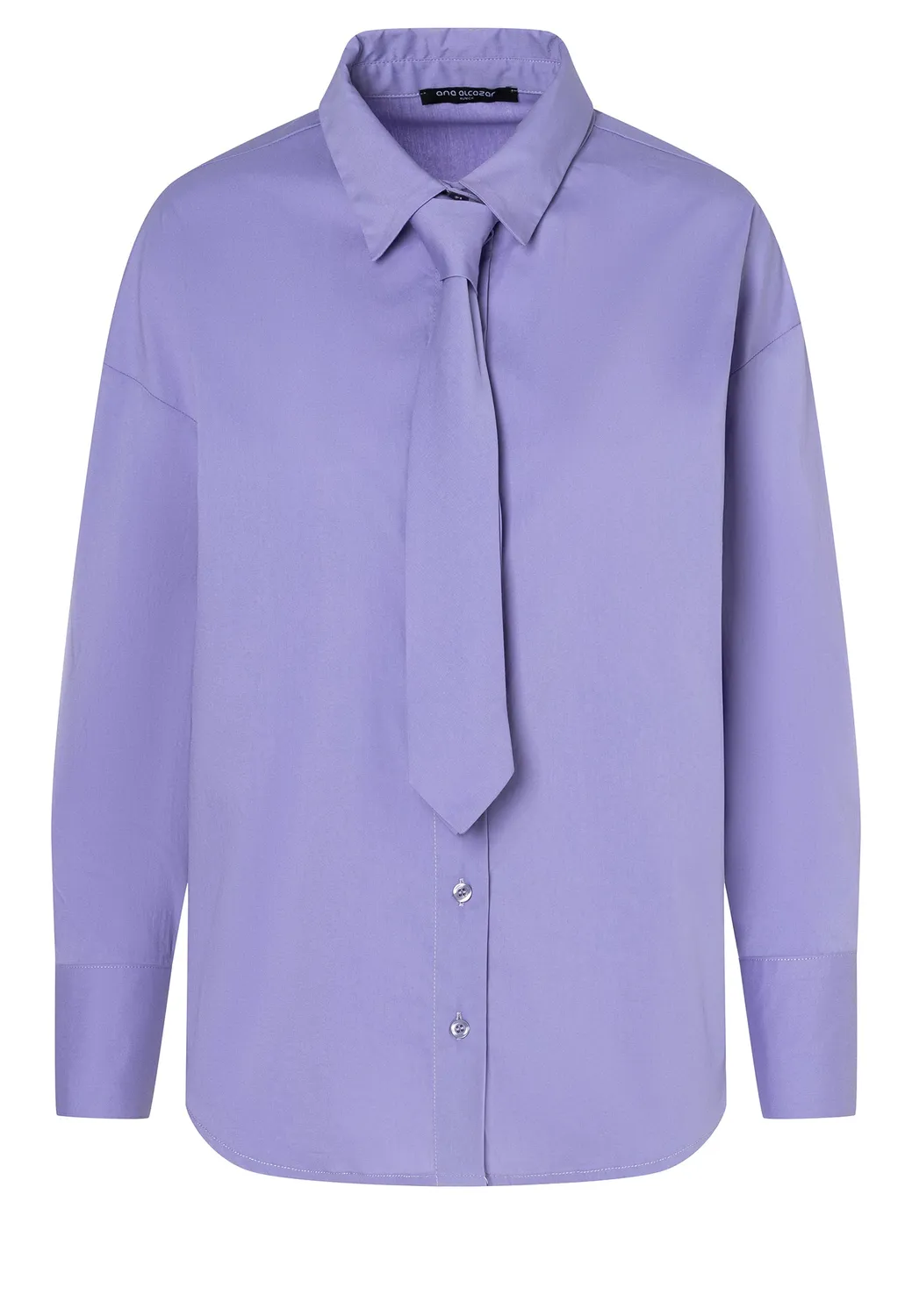 Ana Alcazar Engilia camicia con fiocco lilla