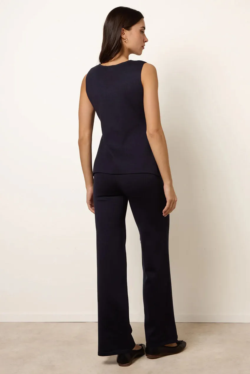 Blue Vanilla Gold Button completo 2 pezzi blu navy