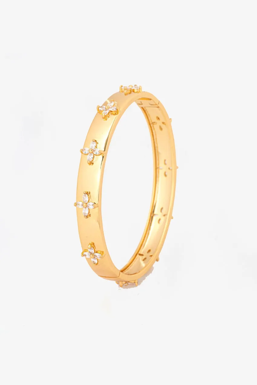Uchi & Soto Kinmokusei bracciale oro misura unica floreale