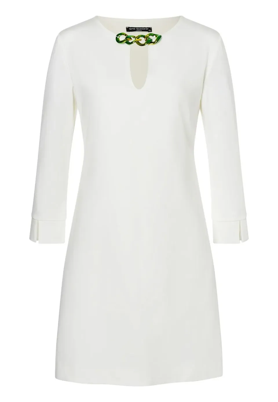 Ana Alcazar Kadony tunica jersey bianca svasata