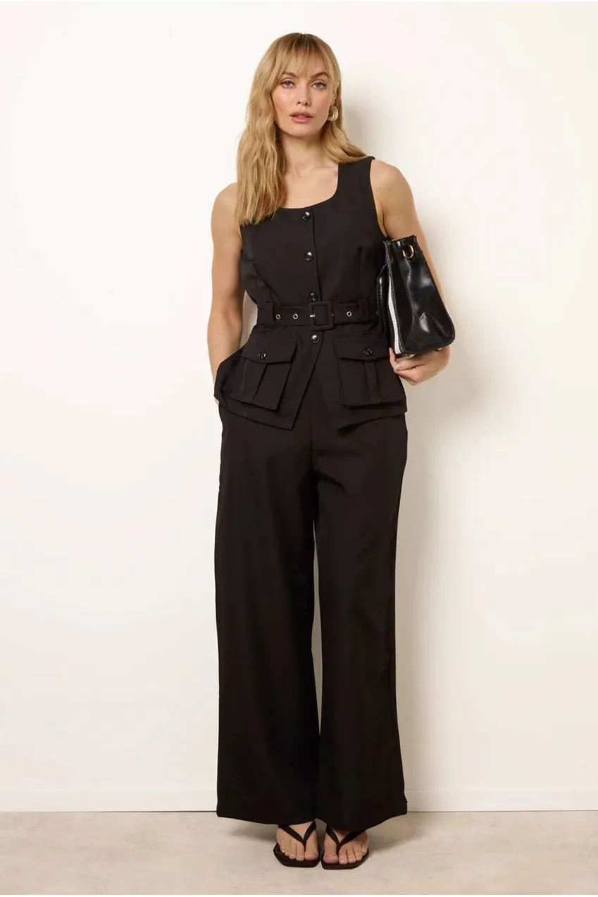 Blue Vanilla Tailored set nero top e pantaloni S