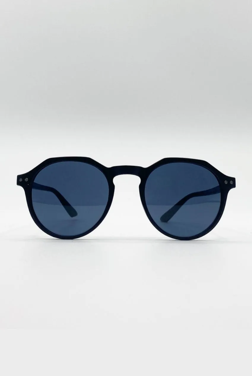 SVNX Classic Preppy occhiali da sole neri opachi