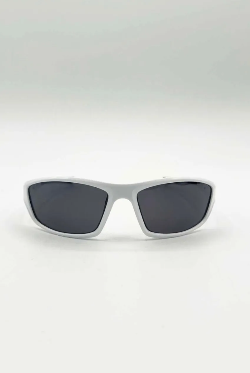 SVNX Outdoor Racer occhiali da sole bianco UV400