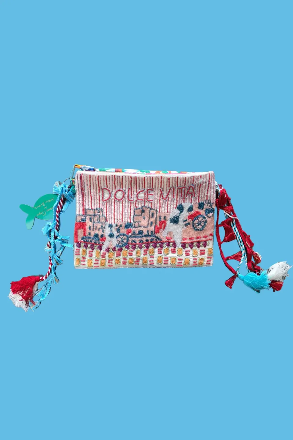 Antica Sartoria Napoli DV1709 pochette rossa in cotone