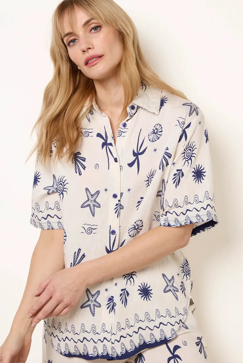 Blue Vanilla Marine completo donna blu navy fantasia