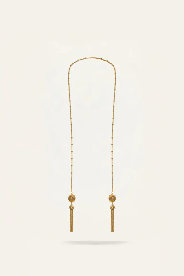 Johanna Ortiz Revolution Rounds collana ottone oro lunga