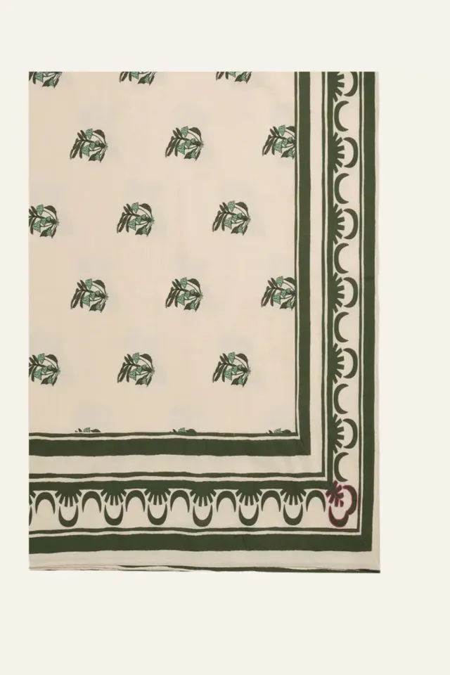 Johanna Ortiz Gems Of The Tropics tovaglia cotone verde unica