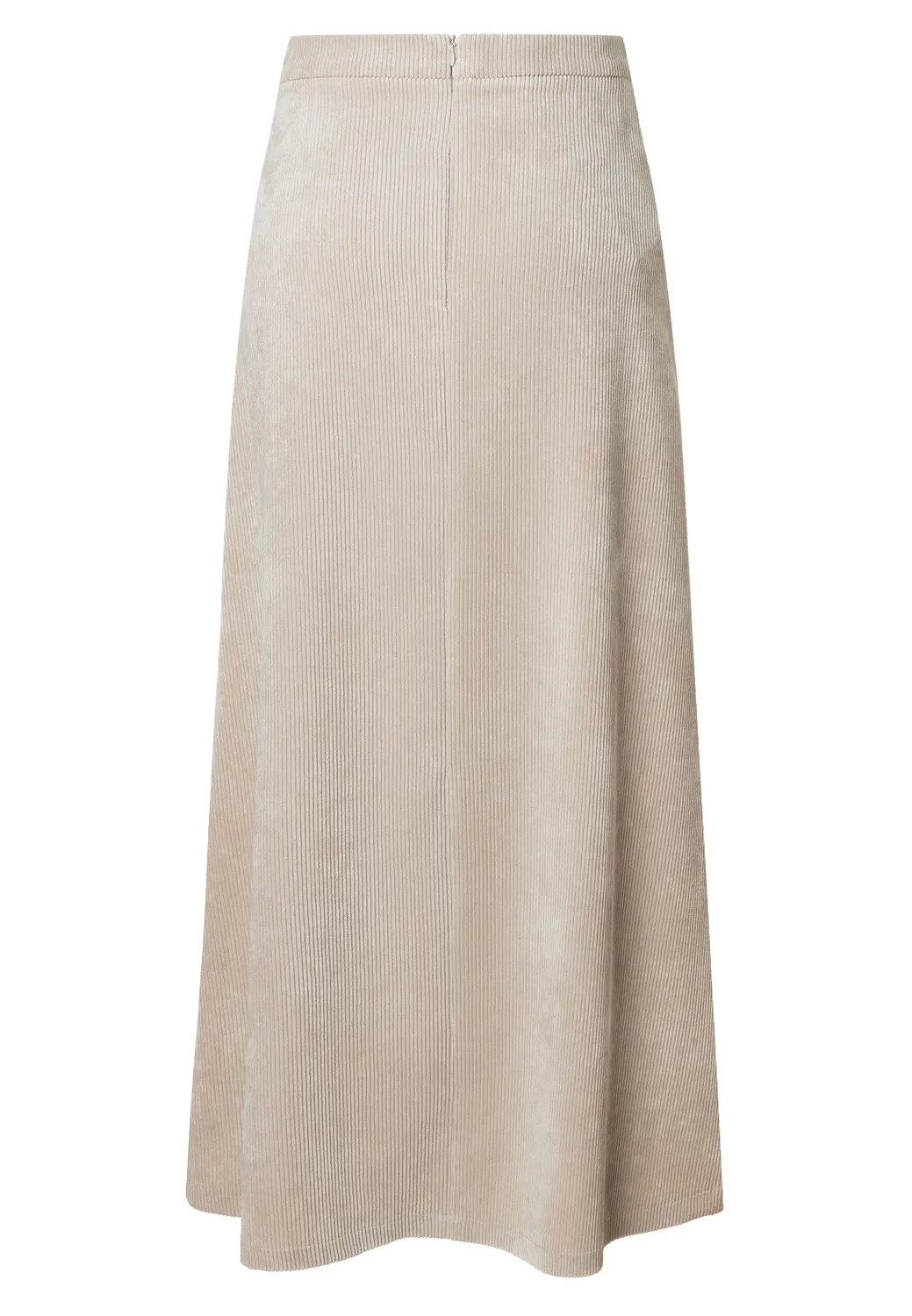 Ana Alcazar Enliru gonna midi velluto beige