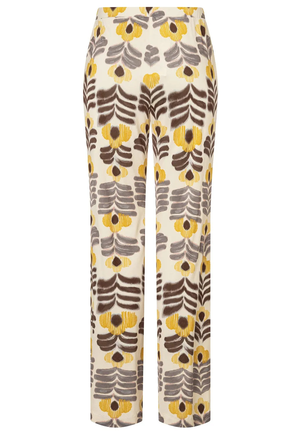 Ana Alcazar Donai pantaloni jersey marrone fiori