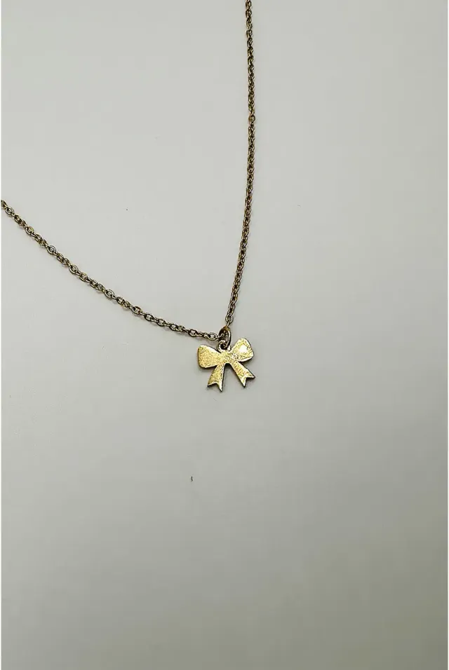 SVNX Mini Bow collana oro pendente fiocco