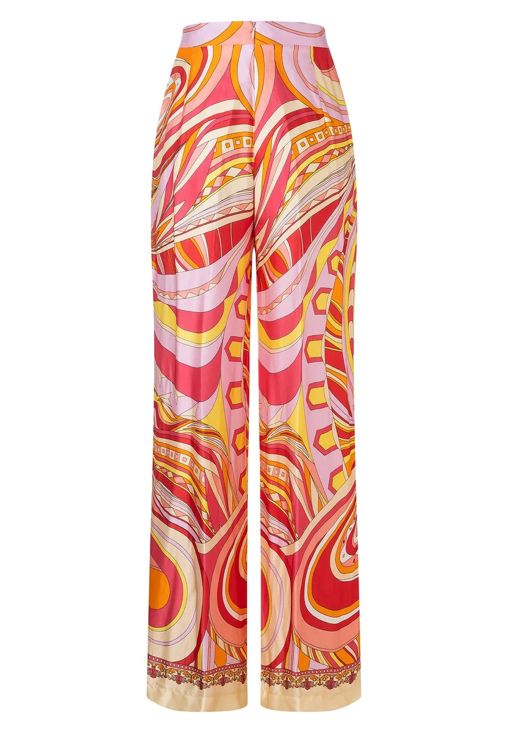 Ana Alcazar Kapea pantaloni palazzo stampa anni 70