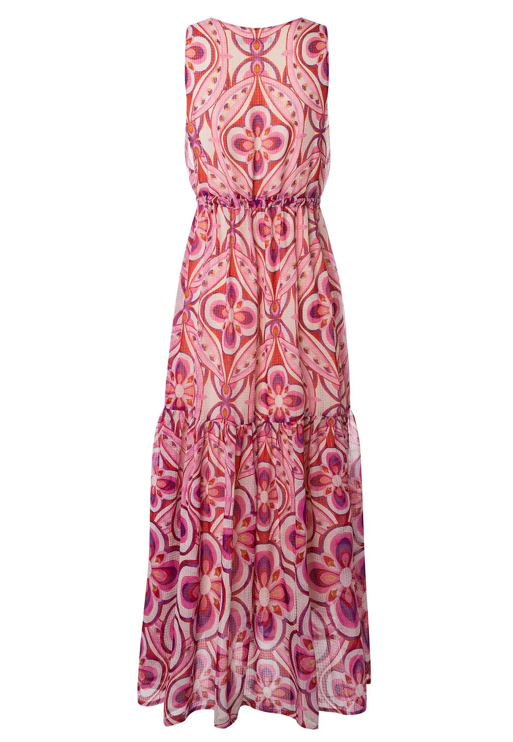 Ana Alcazar Kea abito lungo chiffon floreale viola