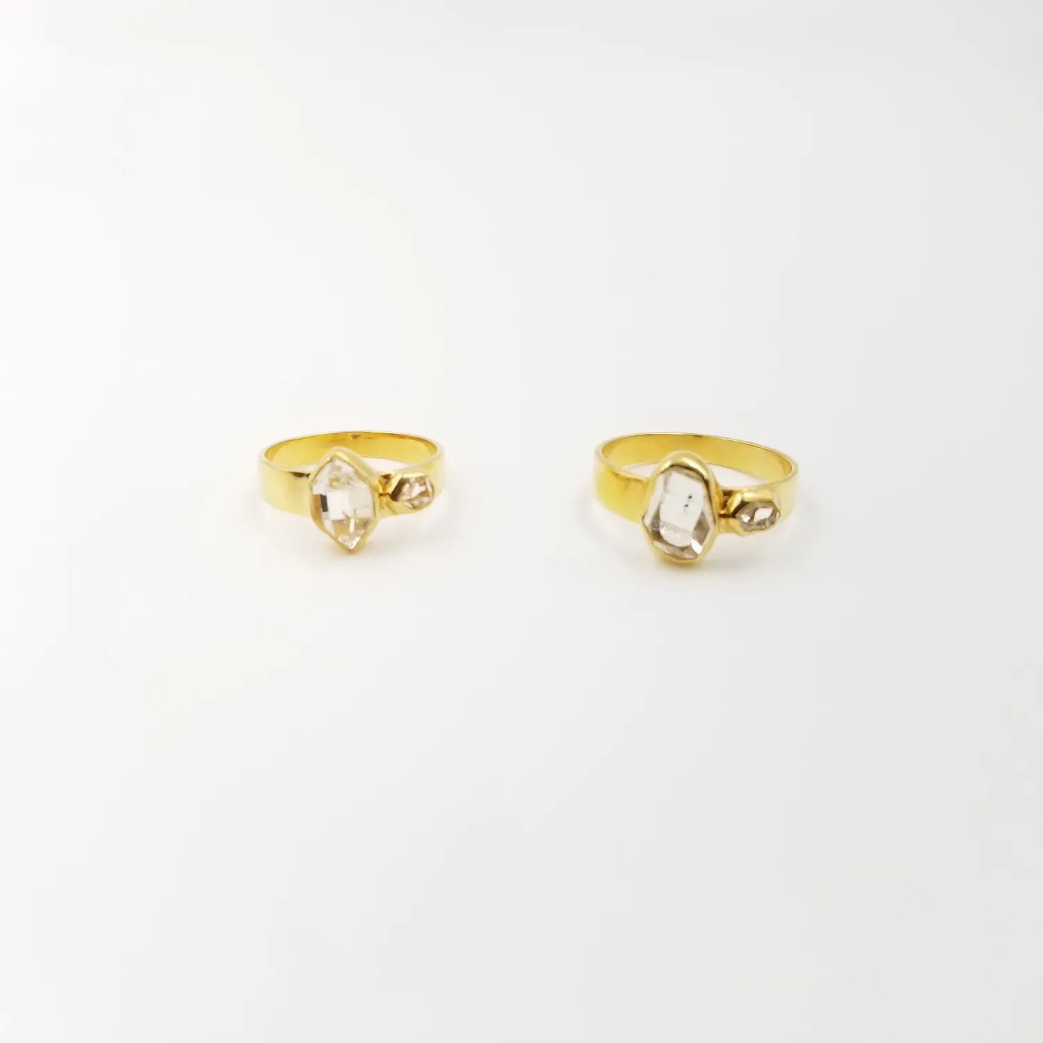 Our Dve Hermes anello oro con cristallo bianco