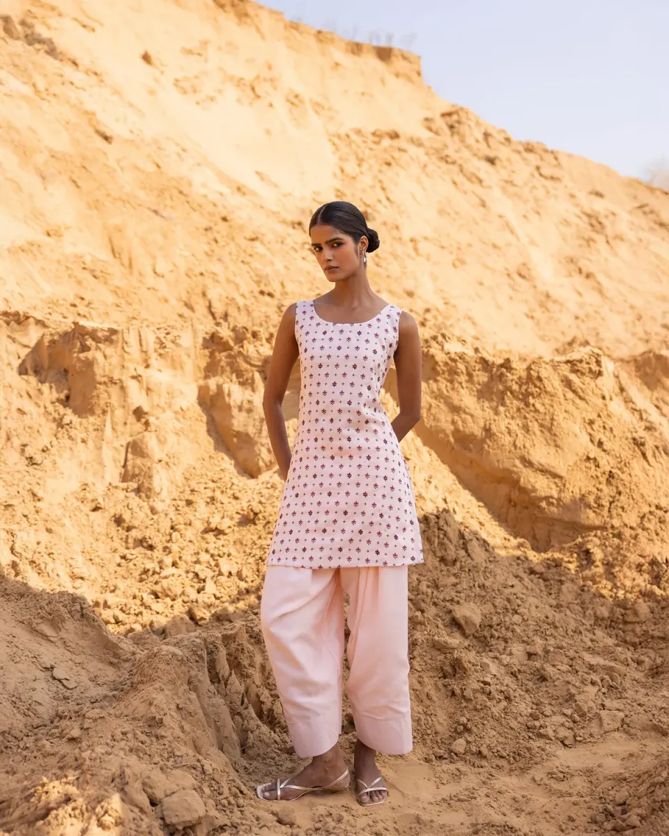 Our Dve Verse kurta sabbia smanicato