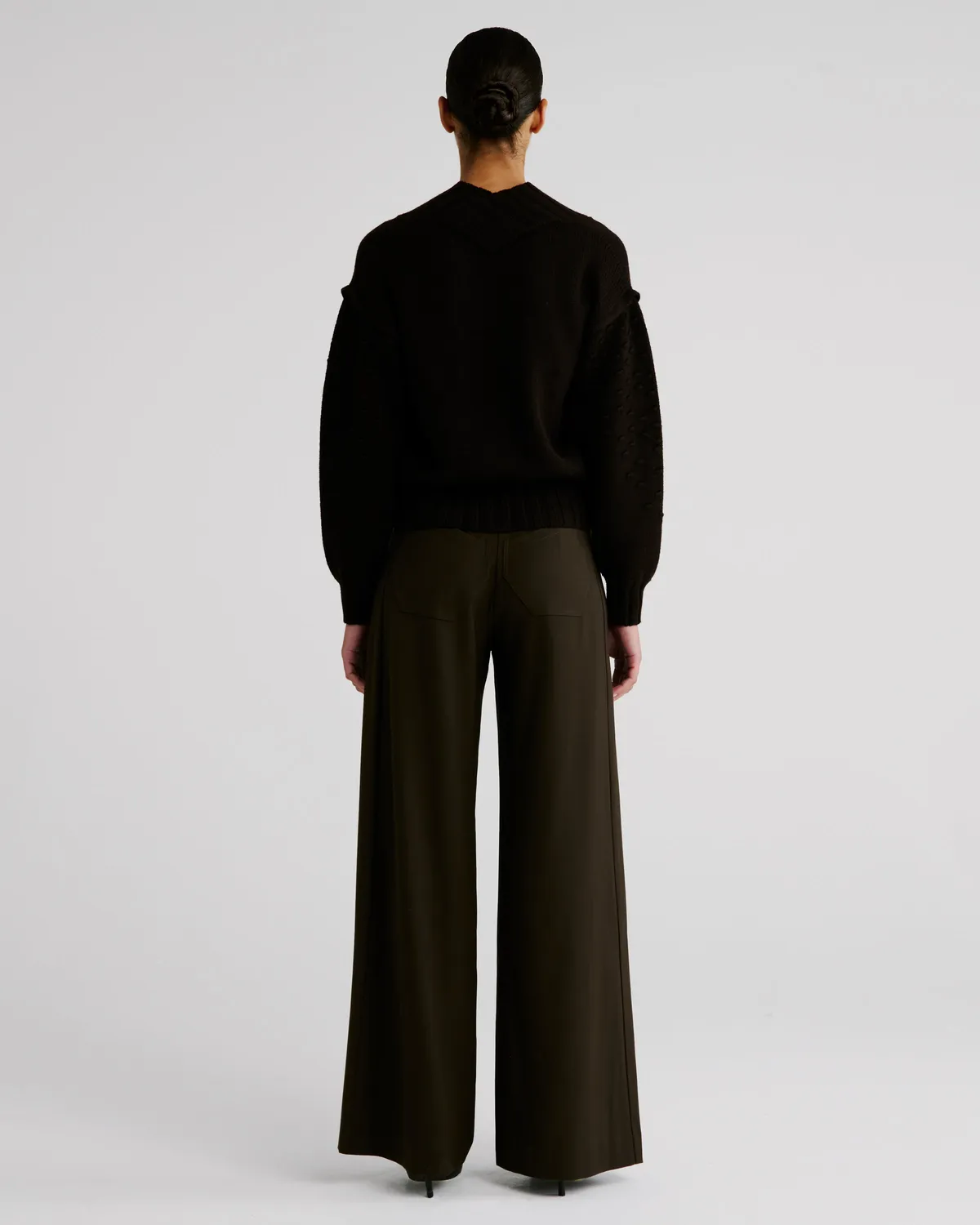 Violante Nessi Scanavino cardigan marrone lana merino