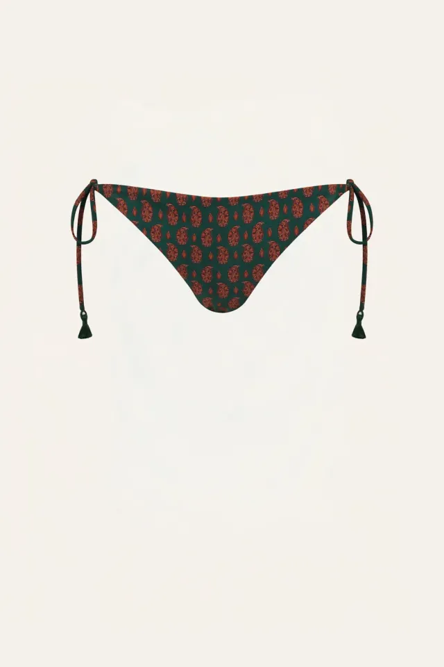 Johanna Ortiz Sagrado slip bikini lacci verde nude