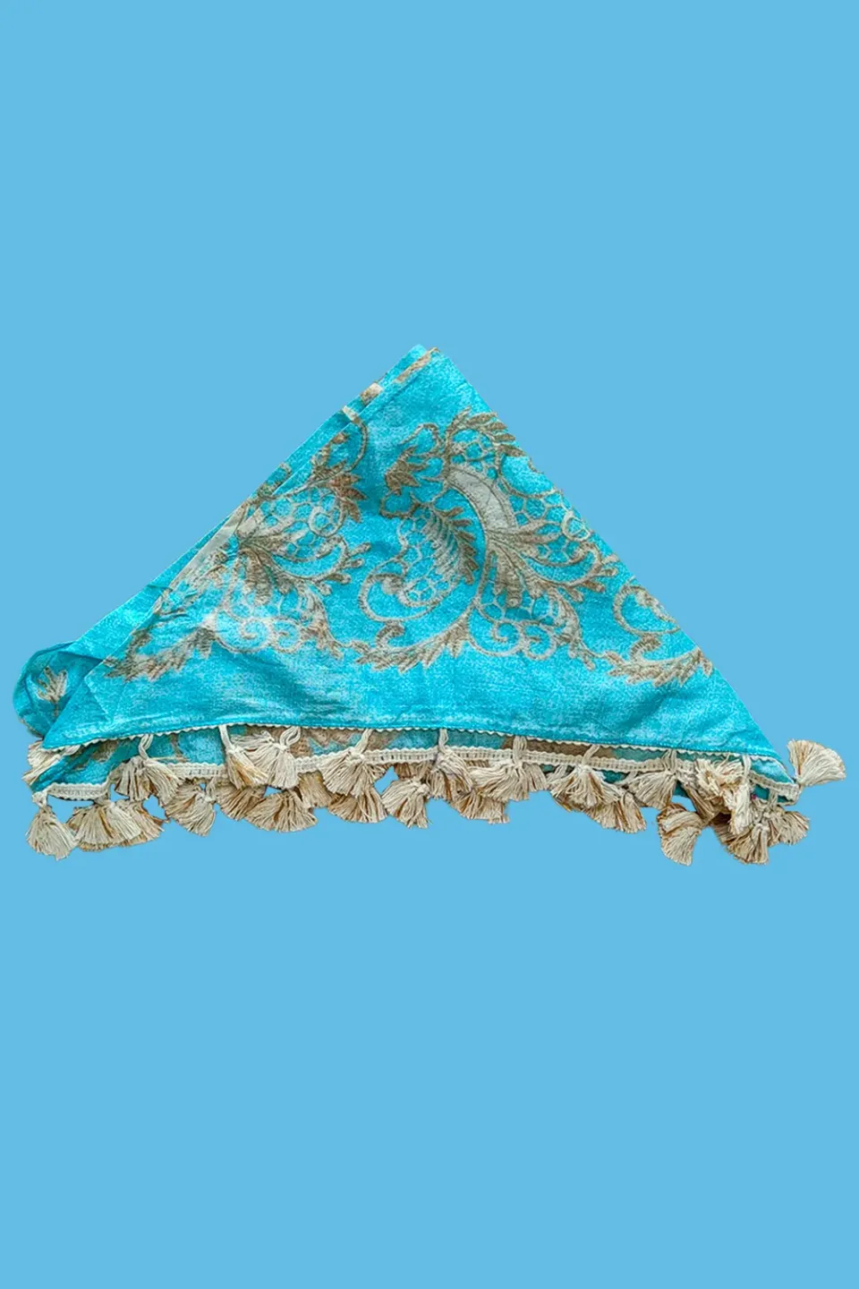 Antica Sartoria DV2107 triangolo bikini turchese ricamo