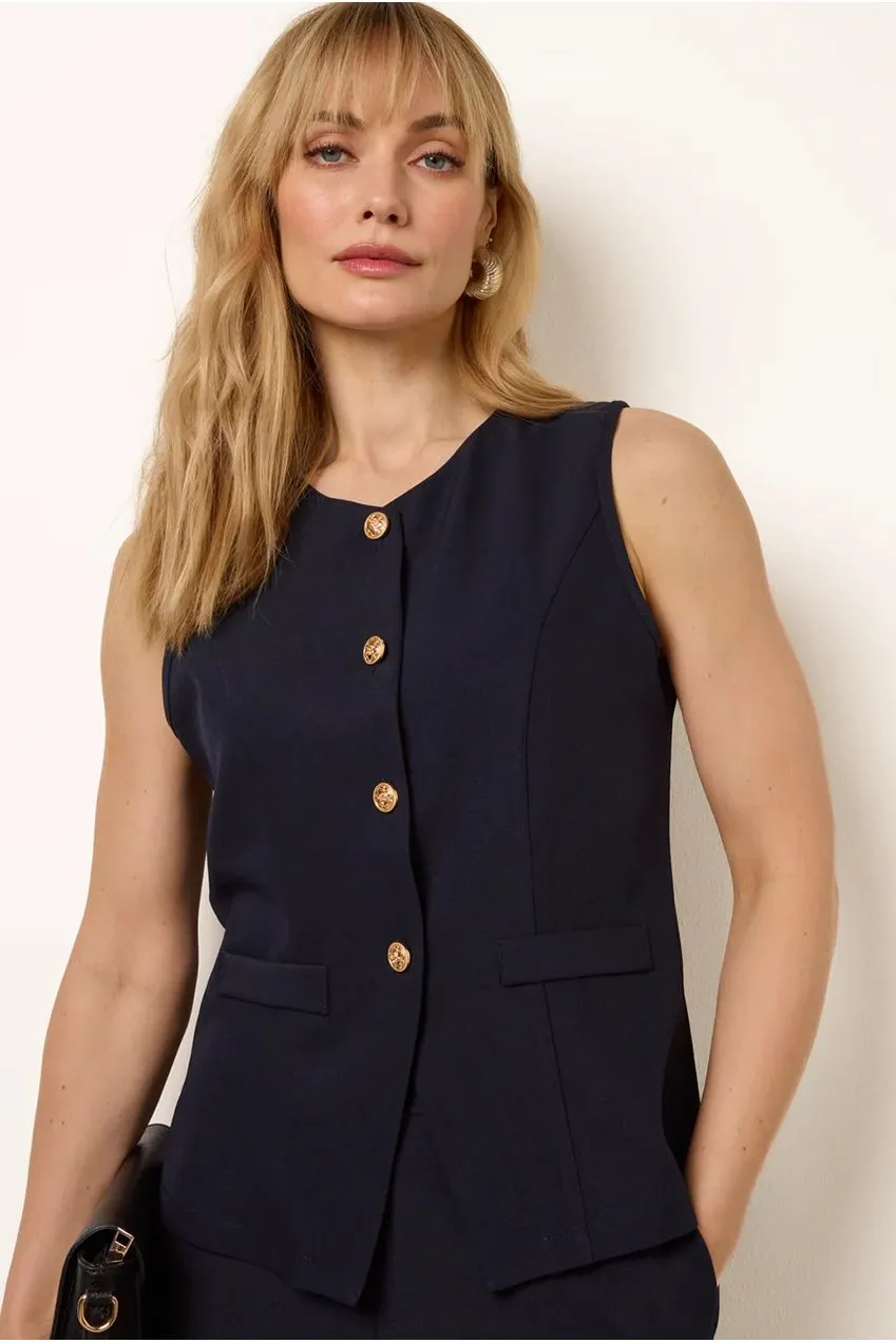 Blue Vanilla Tailored Two-Piece completo coordinato navy elegante