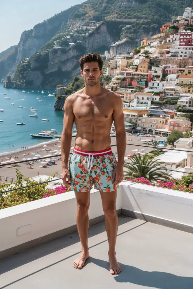 Antica Sartoria Everywhere FW138 costume boxer turchese